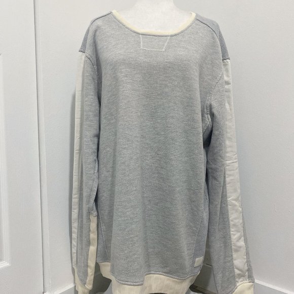 Scotch & Soda Grey & Cream Trim Long Sweatshirt Size XXL - Picture 2 of 9